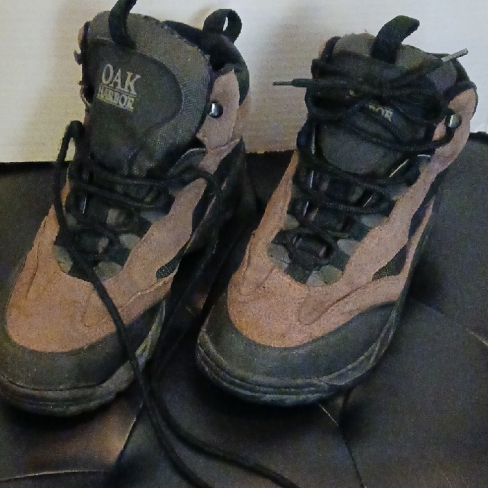 Mens Oak Harbor Brown and Black Hiking Boots